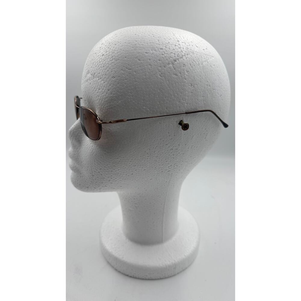 Vintage Enjoy Brown Copper Oval Sunglasses Glasses Frames Only - Picture 2 of 6